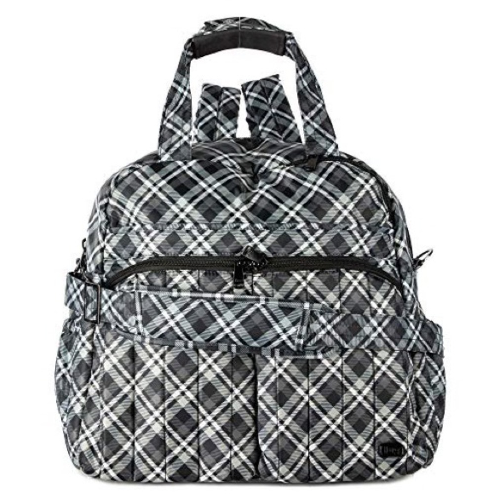 Lug Boxer 2 Convertible Overnight Bag-Plaid Grey-NWOT - Picture 8 of 13